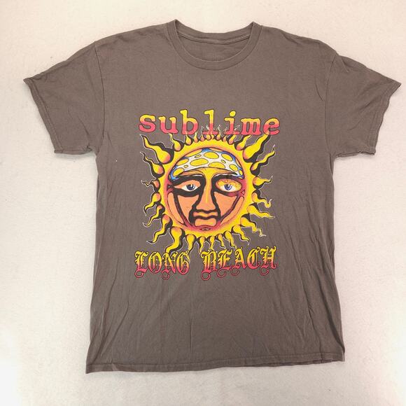 Sublime Band Short Sleeve Crew Neck Graphic T Shirt Mens Size Large L Gray - Picture 2 of 9